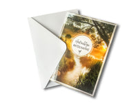 Trauerkarte mit Licht-Effekt „Sonne“ mit Umschlag