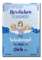 Schutzengel-Glückwunschkarte „Herzlichen Glückwunsch“